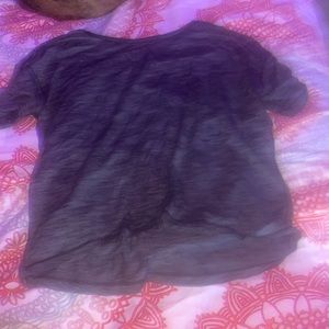Lululemon shirt, size 2 I believe. very comfort stretchy.